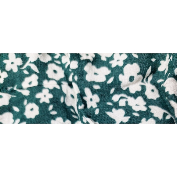 NWT Elodie Blouse Size L Green Floral Cropped - Picture 10 of 11